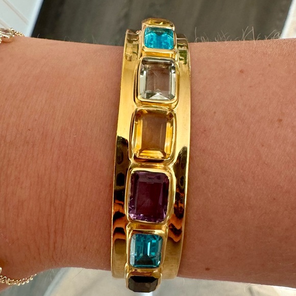 BUDHAGIRL DEVON CUFF - MULTICOLORED CRYSTAL - Picture 5 of 6